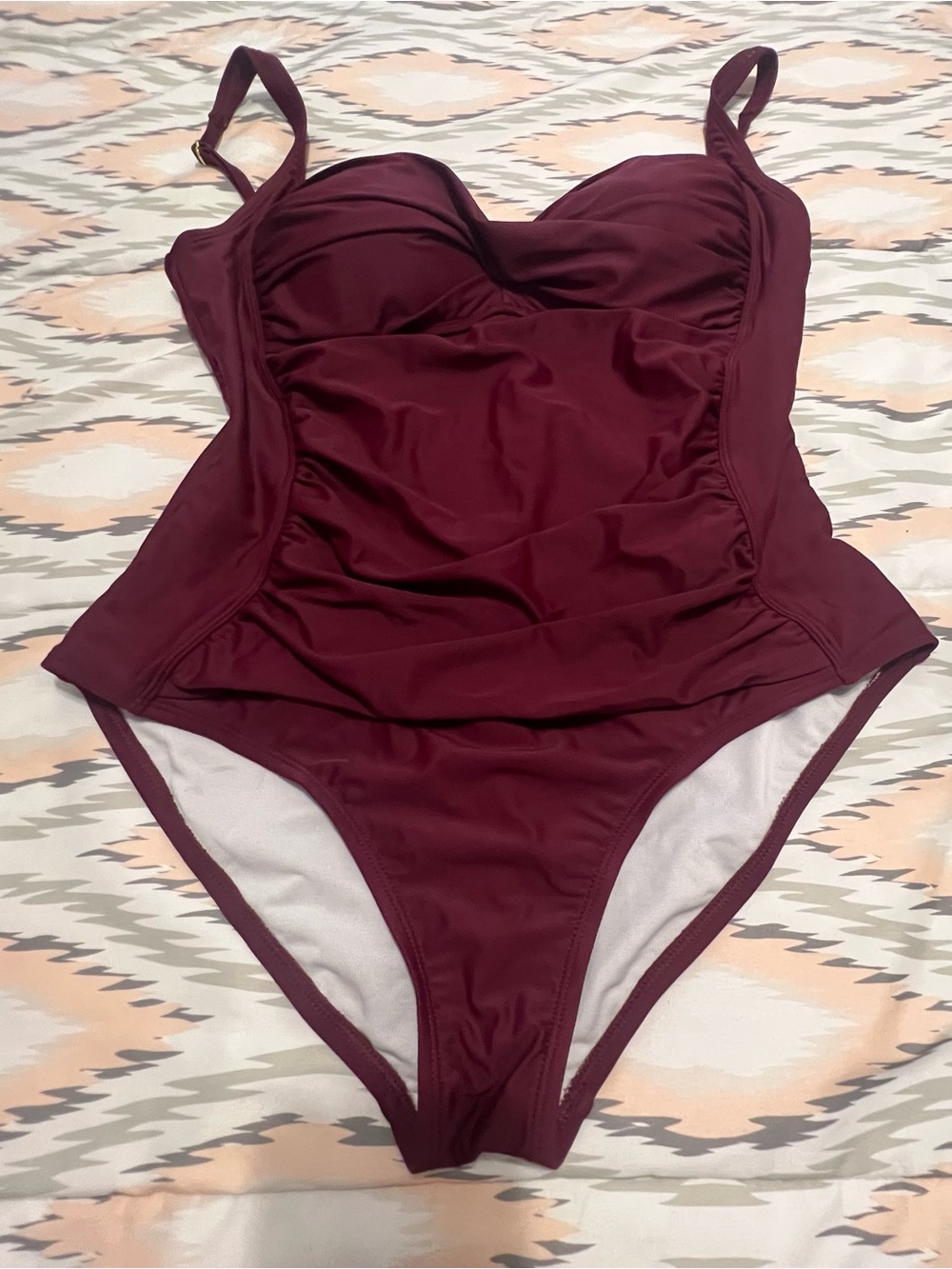 One-Piece Joyaria Swimsuit in Deep Burgundy